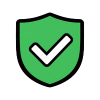 Green ID-check shield badge for verified ShantiDate profiles