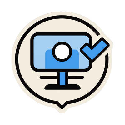 Live video-verification camera badge with a blue check for confirmed ShantiDate women